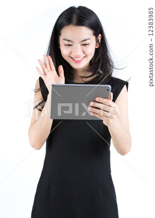 Business woman isolated 12383985