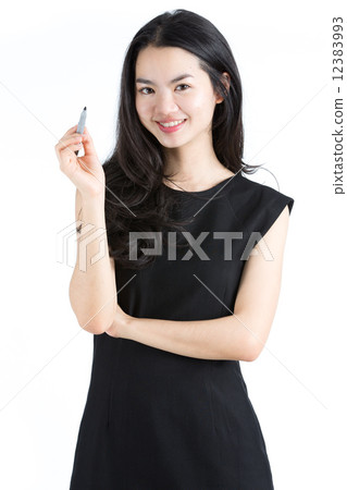 Business woman isolated 12383993