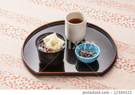 Zenzai set sweet tooth image material 12384322