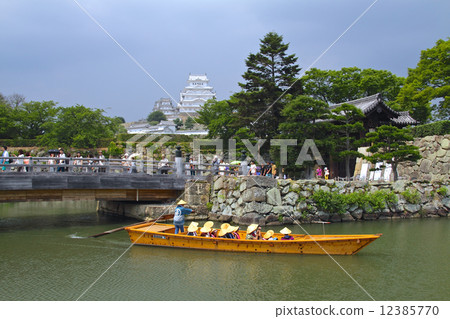 “世界文化遺產”New·Hori-ji城堡穿過姬路城和櫻花橋 12385770