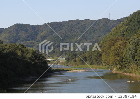 Kushida River and Mountain Landscape 12387184