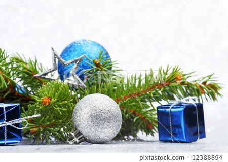 Firtree and christmas decor 12388894