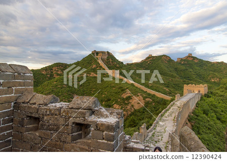 Beijing Great Wall in China, the majestic Great Wall, a symbol of China. Beijing Great Wall in China, the majestic Great Wall, a symbol of China. 12390424