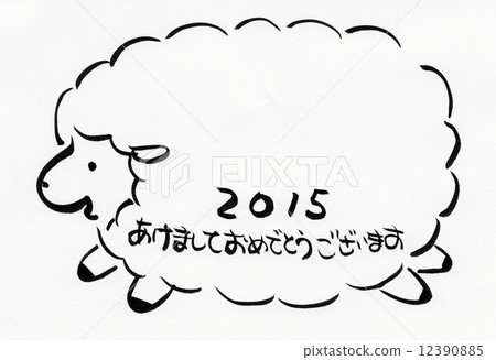 新年的卡片材料 新年的卡片材料 12390885