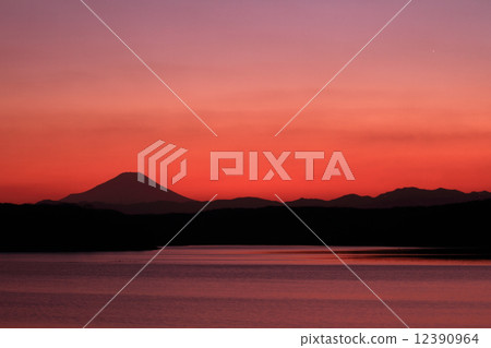 黃昏的Sayama湖 黃昏的Sayama湖 12390964