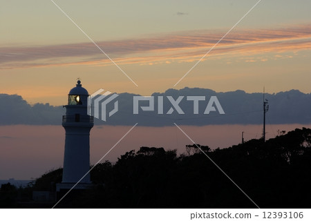 Shionomisaki lighthouse at dusk 12393106