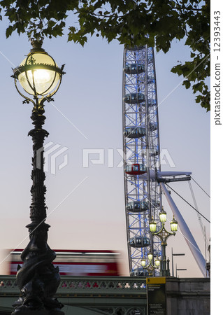 London Bus and the London Eye 12393443