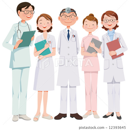 Medical Team Doctor Nurse Pharmacist Stock Illustration 12393645 Pixta