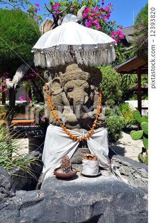 Sculpture of Ganesha. The island of Gili Trawangan, Indonesia 12393820