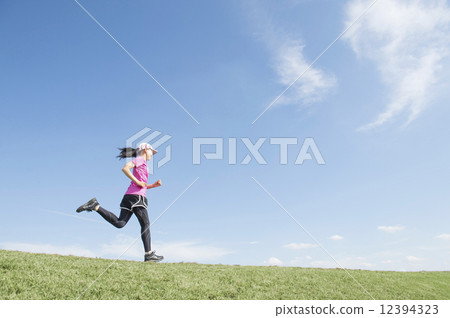 Woman jogging Woman jogging 12394323