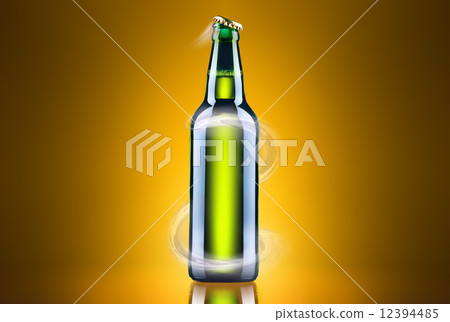 open wet beer bottle open wet beer bottle 12394485