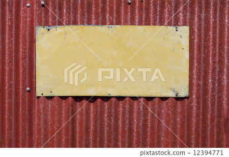 Empty old painted metalic plate Empty old painted metalic plate 12394771