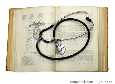 Retro atlas of anatomy and phonendoscope 12395656