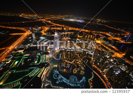 Night view of Dubai Night view of Dubai 12395937