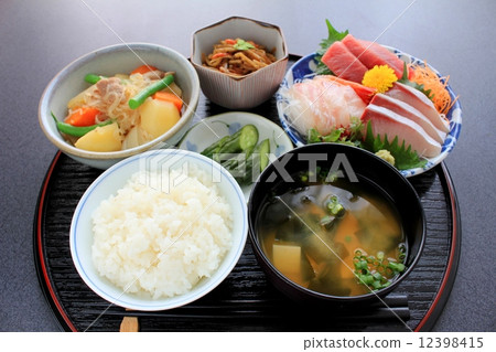Sashimi Japanese style set menu 12398415