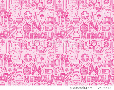 seamless doodle medical pattern seamless doodle medical pattern 12398548