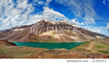 Chandra Tal lake in Himalayas 12399352