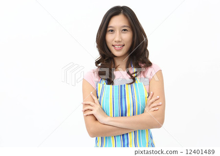 Asian women of apron appearance 12401489