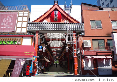 Asakusa's west entrance shopping street Asakusa's west entrance shopping street 12401549