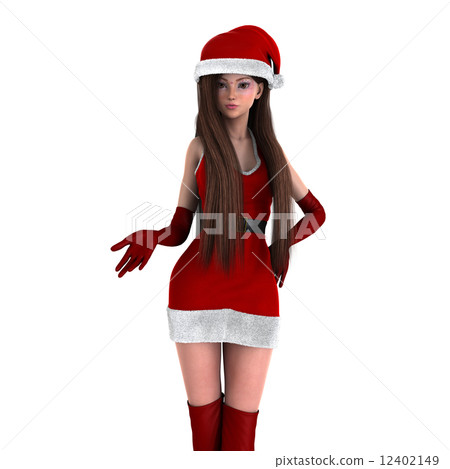 聖誕老人服裝的一個少婦 聖誕老人服裝的一個少婦 12402149