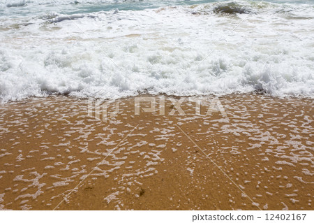 Beautiful mediterranean water lapping on the shore Beautiful mediterranean water lapping on the shore 12402167