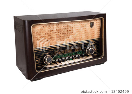 Old and Vintage Radio Diagonal Angle Old and Vintage Radio Diagonal Angle 12402499