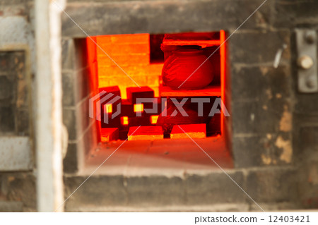 Old Pottery Kiln Firing 12403421