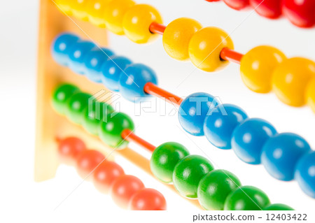 Abacus on isolated white 12403422