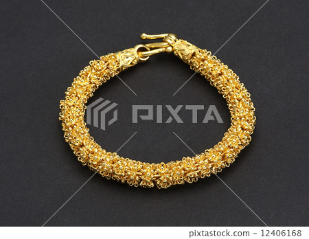 Thai ancient style golden bracelet  12406168