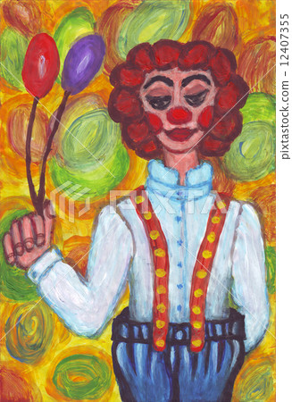 Clown with big pants 12407355