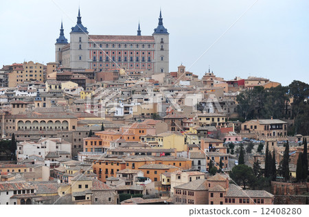 Along the streets of Toledo and Alcazar 12408280