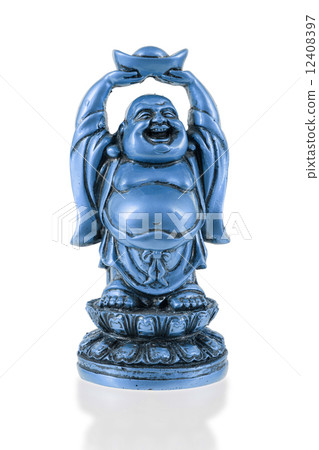 Small happy Buddha standing 12408397