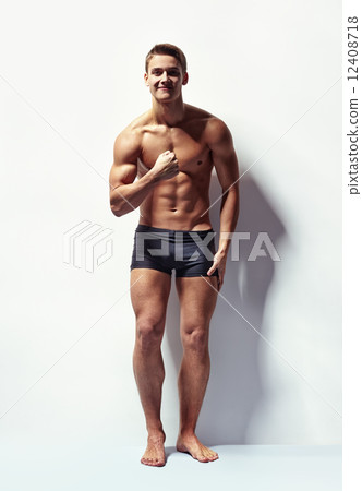 Portrait of a young sexy muscular man Portrait of a young sexy muscular man 12408718