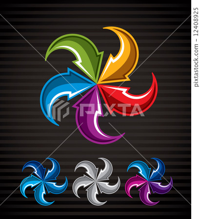 Abstract arrows vector symbol, vector graphic design template, v Abstract arrows vector symbol, vector graphic design template, v 12408925