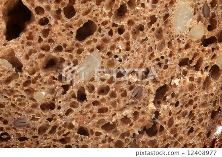 Macro of wholemeal bread texture Macro of wholemeal bread texture 12408977