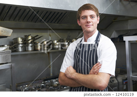 Portrait Of Chef In Kitchen 12410119