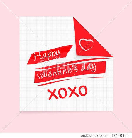 Happy Valentine's Day notepad 12410321