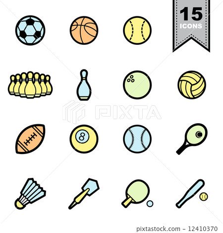 Sport icons set 12410370