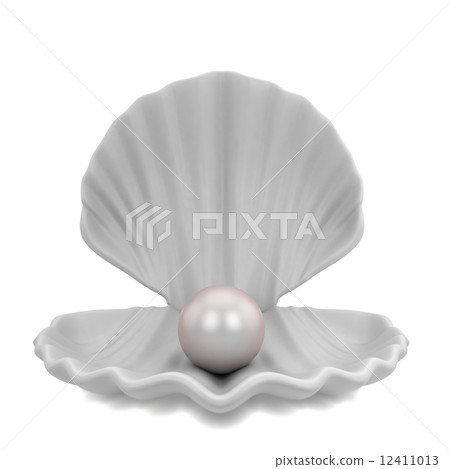 Pearl inside seashell Pearl inside seashell 12411013