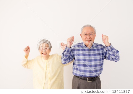 Energetic senior couple Energetic senior couple 12411857