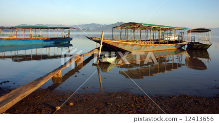 Beautiful boat on lake 12413656