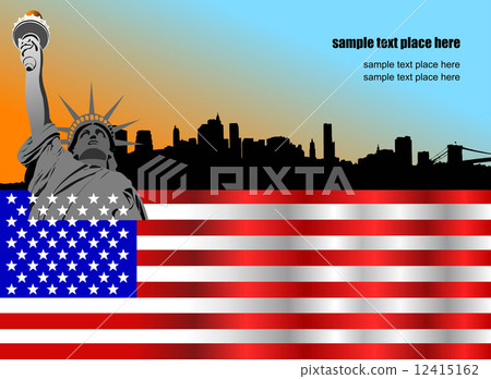 Independence day of United States of America. Poste Independence day of United States of America. Poste 12415162