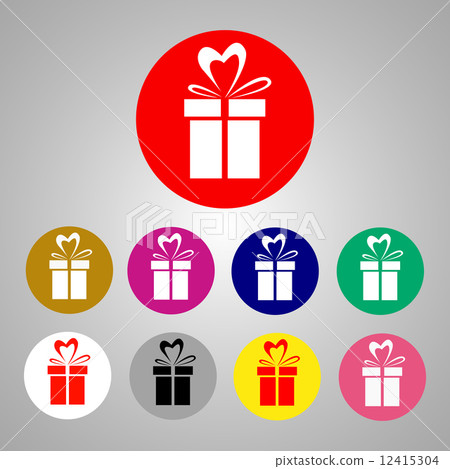 The Present Box Icon Set 12415304