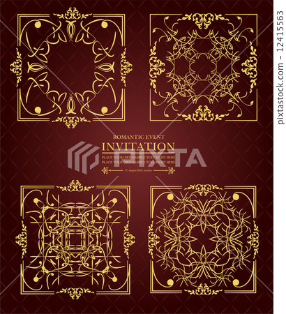 Decorative finishing ceramic tiles. Vector illustration 12415563