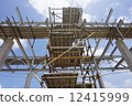 Completed scaffold ready for pipeline assembly access on pipe rack 12415999
