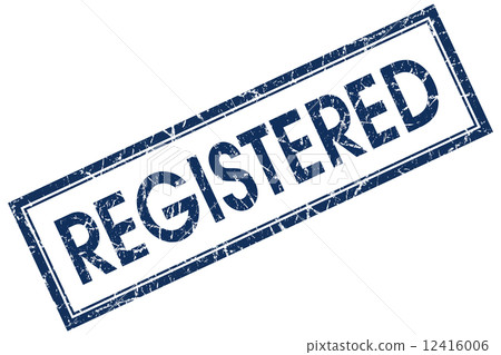registered blue square stamp 12416006