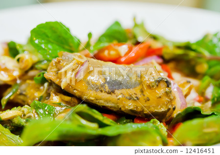 spicy canned fish salad spicy canned fish salad 12416451