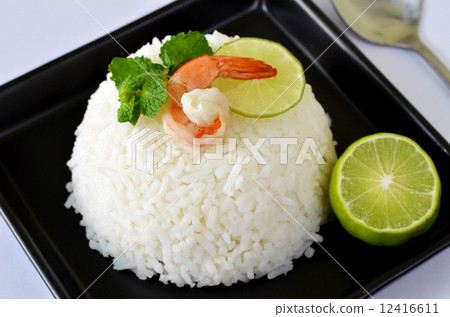 rice and shrimp rice and shrimp 12416611