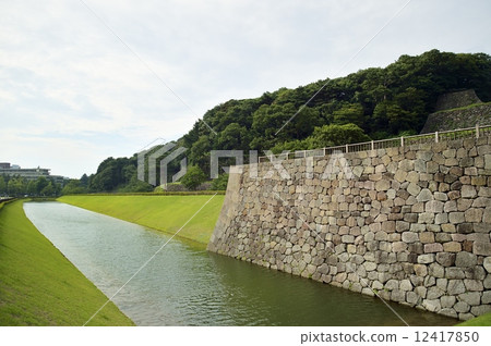 Kanazawa castle pottery moat 12417850