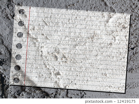notebook paper on Cement wall texture background design 12419175
